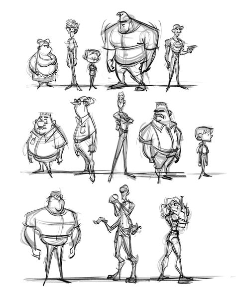 ArtStation - character thumbnails, Josh Black Thumbnails Sketches, Josh Black, رسم كاريكاتير, Cartoon Body, Thumbnail Sketches, Drawing Cartoon Faces, Drawing Cartoon Characters, Character Design Sketches, 캐릭터 드로잉