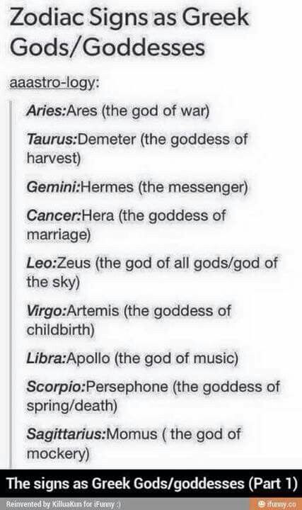 Gods = zodiac signs 12 Olympians Gods, Olympians Gods, 12 Olympians, My Zodiac Sign, Zodiac Signs Chart, Greek Gods And Goddesses, Greek God, Good Omens, Greek Gods