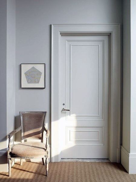 Top 50 Best Interior Door Trim Ideas - Casing And Molding Designs Interior Door Hardware, Interior Door Styles, Interior Door Trim, Interior Design Per La Casa, Classic Doors, Interior Vintage, Door Design Interior, غرفة ملابس, House Doors