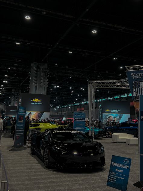 supercars, chicago auto show, mclarens, black car aesthetic, car aesthetic Car Dealership Aesthetic, Car Show Aesthetic, Black Car Aesthetic, School Dr, Chicago Auto Show, Aesthetic Car, Car Aesthetic, Boarding School, Black Car