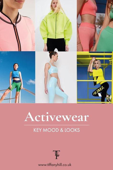 Trend Moodboard, Street Style Sporty, Active Wear Fashion, Fashion Trend Book, Activewear Trends, Fashion Trend Forecast, Sportswear Trends, Workout Fits, Active Outfits