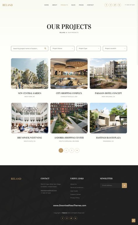 Reland - Real Estate Group WordPress Theme + RTL Builder Website Design, Contractor Website Design, Property Website Design, Home Builder Website, Realtor Website, Real Estate Commercial, Real Estate Landing Pages, Website Interface, Property Portfolio