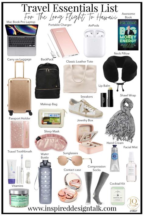 Trip Essentials Packing Lists, Road Trip Kit, International Travel Essentials, Europe Travel Essentials, Travel Packing Checklist, Flight Essentials, Vacation Videos, Travel Bag Essentials, Airplane Essentials