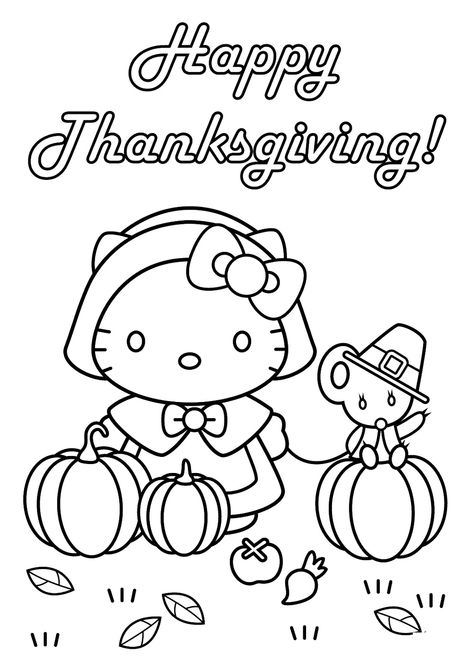 Printable Thanksgiving Coloring Pages Hello Kitty Hello Kitty Thanksgiving, Placemats Printable, Fall Mandala, Thanksgiving Coloring Book, Thanksgiving Coloring Sheets, Free Thanksgiving Coloring Pages, Disney Thanksgiving, Preschool Thanksgiving, Thanksgiving Worksheets