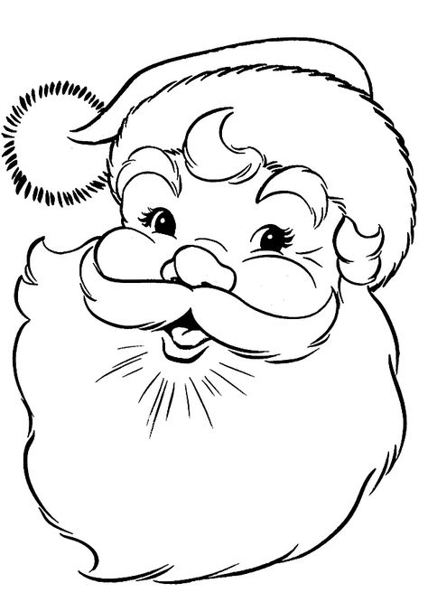 Santa Claus Drawing, Santa Coloring Pages, Santa Template, Truck Coloring Pages, Christmas Coloring Books, Santa Face, Christmas Coloring, Christmas Drawing, Christmas Templates