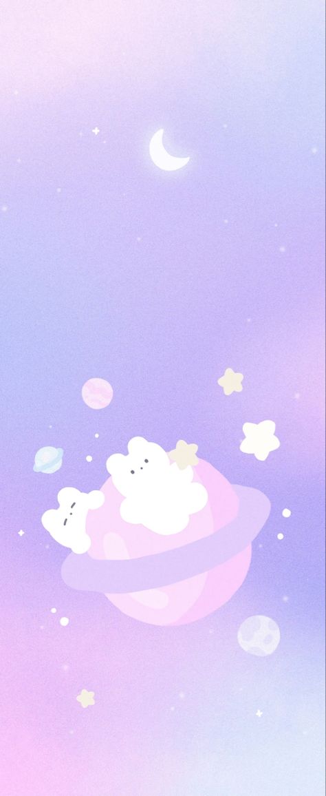 Purple Bear Wallpaper Aesthetic, Cute Purple Space Wallpaper, Purple Butterfly Ipad Wallpaper, Pastel Purple Aesthetic Wallpaper Ipad Landscape, Kawaii Moon Wallpaper, Sleepy Daze Wallpaper Purple, Z Flip 4 Homescreen, Purple Kawaii Aesthetic Wallpaper, Flip4 Wallpaper