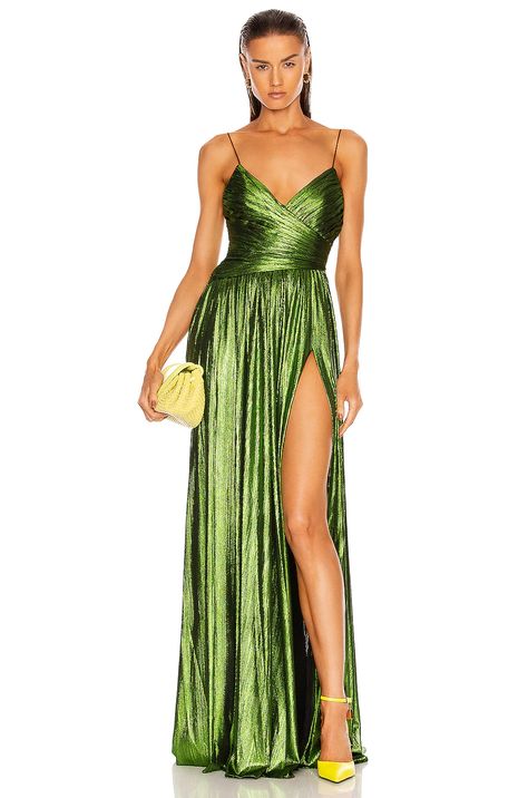 21 Diner, Formal Wedding Guest Dress, Lame Fabric, 파티 드레스, Inner Goddess, Floor Length Skirt, Maxi Dress Green, Metallic Dress, Party Dresses For Women