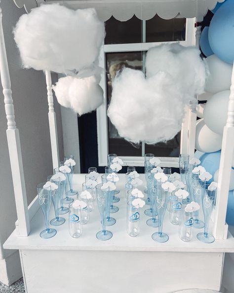 On Cloud Nine Wedding Shower Theme, Cloud Theme Party Ideas, Cloud Nine Balloons, Cloud Nine Hens, Cloud Themed Bridal Party, Cloud 9 Theme Engagement Party, Cloud 9 Bachelorette Party Decor, In The Clouds Bridal Shower Theme, Cloud 29 Birthday