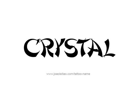 Crystal Name Tattoo, Tattoo Design Name, Crystal Tattoo, Crystal Names, Name Tattoo Designs, Design Name, Name Tattoo, Name Tattoos, Name Design