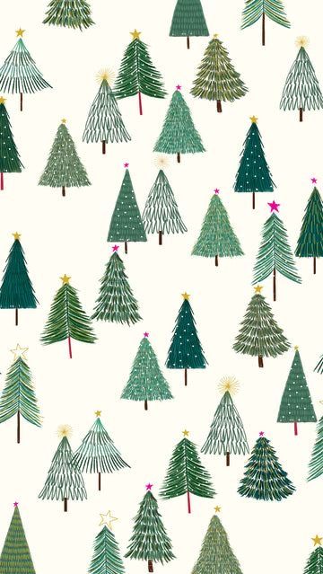 Boho Christmas Wallpaper Iphone, Xmas Card Craft, Christmas Screen Savers, Caroline Gardner, Christmas Tree Clipart, Xmas Wallpaper, Christmas Phone Wallpaper, Cute Christmas Wallpaper, Free Phone Wallpaper