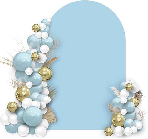 Amazon.com: Koknwoa Wedding Arch Cover Spandex Fitted Arch Bakdrop Cover,Round Top Chiara Backdrop Stand Cover for Birthday Party Baby Shower Banquet Arch Decoration(Light Blue,7.2FT) : Patio, Lawn & Garden Blue Birthday Decorations, Bday Background, Birthday Setup, Blue Birthday Party, Chiara Backdrop, Digital Wedding Invitations Design, Sweet 16 Party Decorations, Birthday Background Design, Baby Backdrop