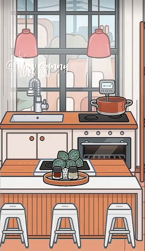 Modern Mansion Kitchen, Cute Dorm Ideas, Toca Boca Hair Salon, Bad Room Ideas, Toca Life World Aesthetic Pfp, Mansion Kitchen, Toca House Ideas, Toca Boca Room Ideas, Toca Ideas