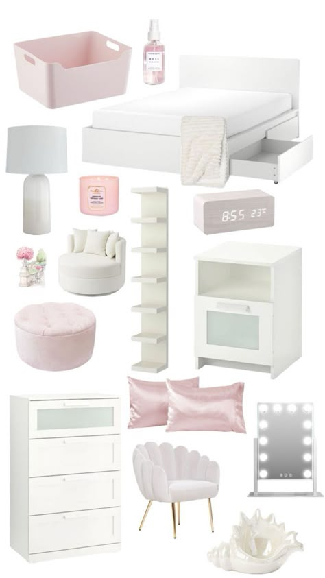 White Room Decor, Luxury Room Bedroom, Classy Bedroom, Room Redesign, Pinterest Room Decor, Girly Room, Cozy Room Decor, Teen Bedroom Decor, White Room