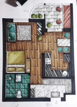 Plan Interior Design, Sketch Plan, Interior Design Sketchbook, Furniture Sketch, Drawing Architecture, Architecture Drawing Plan, Interior Design Renderings, Drawing Interior, Interior Architecture Drawing