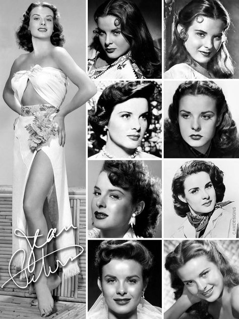 Jean Peters, 1940s Women, Jeanne Crain, Vintage Actresses, Jean Simmons, South Street, Howard Hughes, Honey Shop, Pin Up Photos