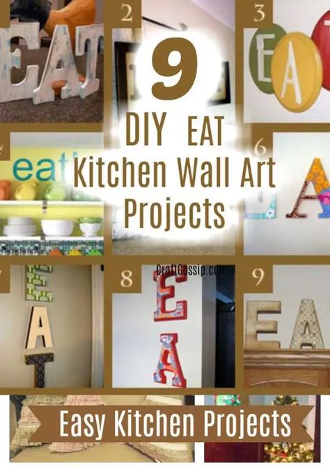 9 Eat Kitchen Wall Art Sign Projects – Home and Garden Kids Art Station, Kitchen Art Diy, Kids Art Display Wall, Classroom Art Display, Kitchen Wall Art Diy, Displaying Kids Artwork, Canvas Kitchen Wall Art, Art Display Kids, Wall Decor Crafts