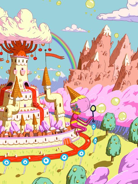 Candy Kingdom Candy Kingdom Adventure Time, Cn Network, Adventure Time Background, Candy Kingdom, Brother's Best Friend, Time Wallpaper, Land Of Ooo, Photography Inspiration Nature, Adventure Time Wallpaper