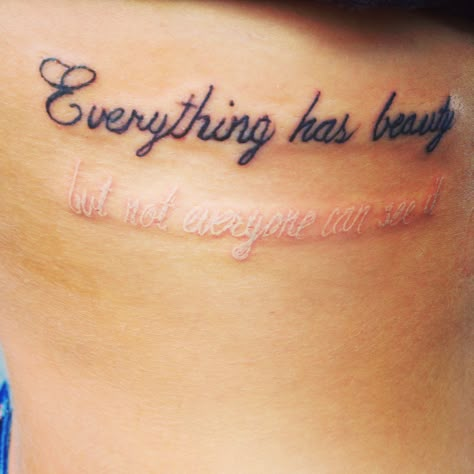 Everything Has Beauty But Not Everyone, Tattoo Ideas For Your First Tattoo, Meaningful Quote Tattoos For Women, First Tatoos Idea, Healthcare Tattoos For Women, First Tattoo Ideas For Women, Healthcare Tattoo, Mama Tattoos, Tattoos For Women On Thigh