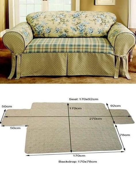 How To Make Sofa, Diy Sofa Cover, Diy Furniture Upholstery, Learn Sewing, Quilted Sofa, Diy Sofa, Small Sewing Projects, Sewing Diy, Furniture Upholstery