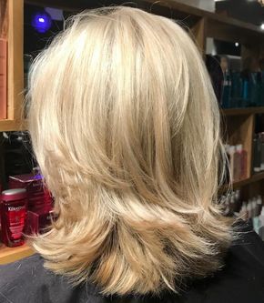 Medium Hairstyle with Layered Bottom Shoulder Length Blonde, Modern Shag, Shoulder Length Layered, Blonde Layers, Medium Layered Haircuts, Medium Layered Hair, Medium Layered, Shoulder Length Hair Cuts, Shag Haircut