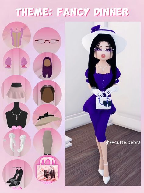 Fancy Dinner Outfit Dress To Impress, Dress To Impress Tutorial, Fancy Dinner Dress To Impress, 1980s Dress To Impress, Codes For Dress To Impress, Dress To Impress Classy, Dress To Impress Kpop, Kpop Dress To Impress, Dress To Impress Y2k