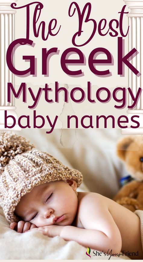 a baby sleeping with text overlay that reads the best greek mythology baby names Greek Mythology Names Female, Greek Mythology Names, Greek Baby Girl Names, Mythology Names, Greek Names For Boys, Mythological Names, Greek Girl Names, Cool Baby Boy Names, Baby Name Ideas