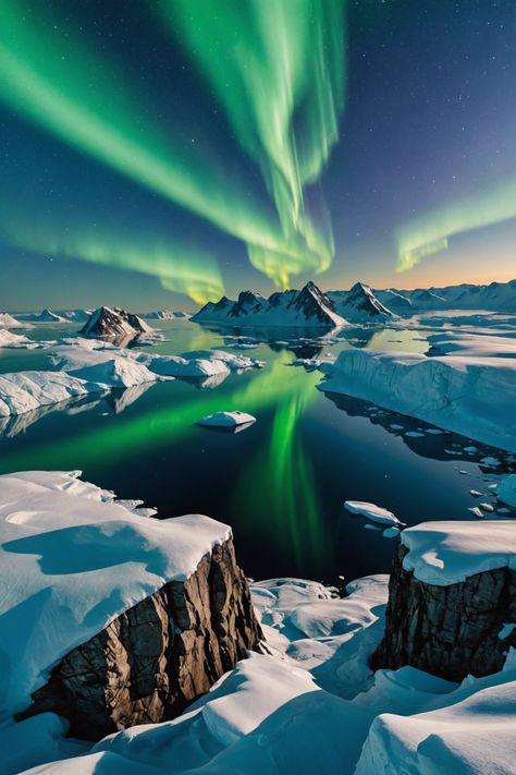 Unforgettable Arctic Adventures in Greenland 🌌 Northern Lights Greenland, Arctic Photography, Ilulissat Greenland, Greenland Travel, Arctic Landscape, Abandoned Village, Beautiful Landscape Photography, See The Northern Lights, Arctic Circle