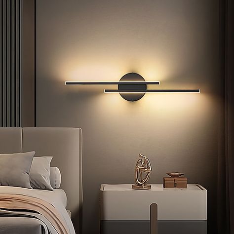 Easy Renovations, Contemporary Lighting Design, Fitted Bedrooms, Black Wall Lamps, Modern Wall Lights, Mode Design, Led Wall Lamp, Led Wall Lights, Room Hallway