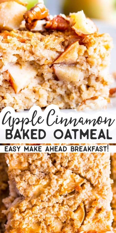 Baked Cinnamon Apples With Oats, Ww Baked Apple Oatmeal, Healthy Oatmeal Bake Clean Eating, Baked Oatmeal Recipes Apple Cinnamon, Baked Apple Oatmeal Breakfast, Thm Baked Oatmeal Recipes, Make Ahead Breakfast Oatmeal, Broccoli Ideas Healthy, Noom Approved Recipes