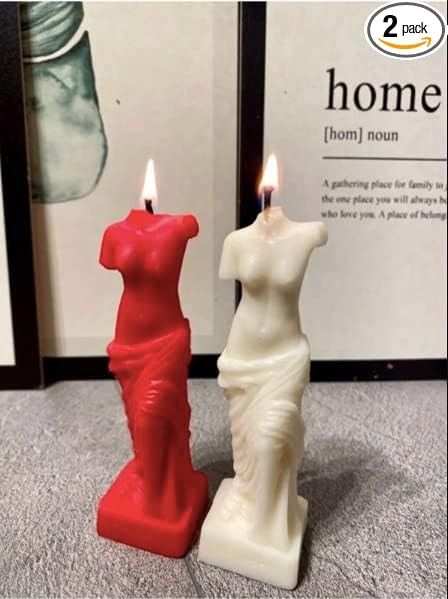 Amazon.com: Body Shaped Candles - 2 Pcs Body Soy Candle Female Body Shaped Candle Woman Home Decoration for Bedroom Bathroom Aesthetic Decoration (White - Red) : Home & Kitchen Decoration For Bedroom, Shaped Candles, Aesthetic Decoration, Birthday Goals, Bathroom Aesthetic, Shaped Candle, Female Body, Candle Shapes, Pretty House