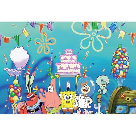 Spongebob Birthday Episode, Spongebob Birthday Wallpaper, Spongebob Happy Birthday, Happy Birthday Spongebob, Spongebob Happy, Happy Birthday Hd, Spongebob Birthday Party, Spongebob Drawings, Spongebob Party