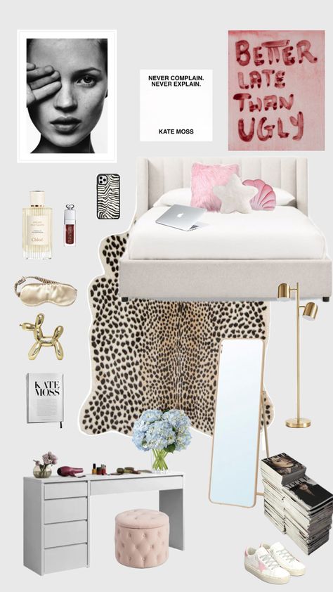 Rich Girl Bedroom Aesthetic, City Girl Room Aesthetic, Vogue Bedroom Aesthetic, Cool Girl Bedroom, Chic Room, Cool Girl Room, Fashionista Bedroom, Cool Girl Rooms, Rich Girl Bedroom