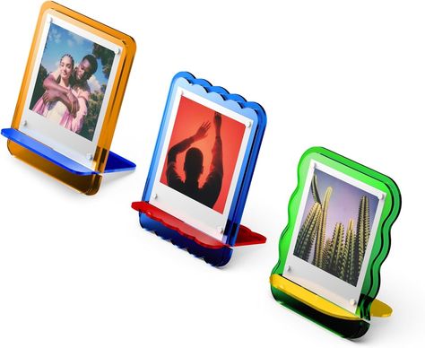 Amazon.com : Polaroid Acrylic Photo Frame - Black - L-Shape Display Frame Plus Photo Storage up to 50 Photos (6366) : Electronics Acrylic Ideas Laser Cut, Acrylic Frame, Acrylic Polaroid, Acrylic Products, Acrylic Photo Frame, Merch Ideas, Merchandise Ideas, Resin Polaroid Frame, Poloroid Pictures In Resin