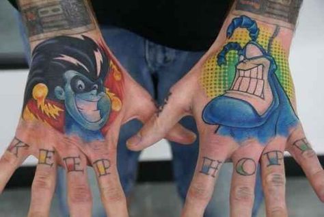 Freakazoid and the Tick, two of the greatest superheroes of the '90s: | 21 Epically Nostalgic �01990s Cartoons As Tattoos Cartoon Tattoo Designs, Nostalgic 90s, The Tick, Nerd Tattoo, Cartoon Tattoo, Literary Tattoos, Feather Tattoo Design, Geek Tattoo, Owl Tattoo Design