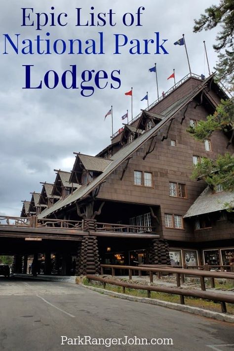 Sol Duc Hot Springs, Glacier Park Lodge, Old Faithful Inn, Grand Canyon Hotels, Crater Lake Lodge, List Of National Parks, Ahwahnee Hotel, Park Architecture, Volcano House