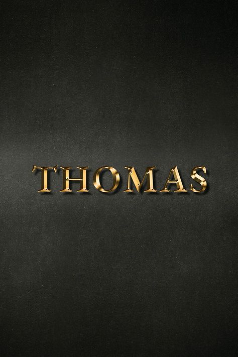 David Name, Thomas Name, Golden Illustration, Gold Effect, Free Illustration Images, Idea Board, Text Effect, Photo To Video, Names With Meaning