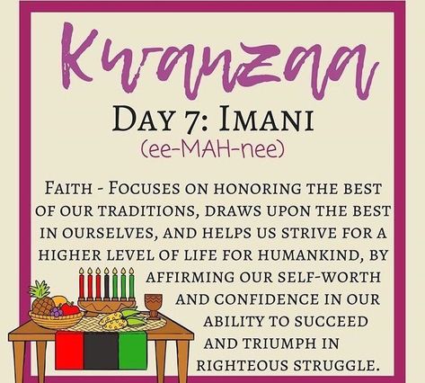 Kwanzaa Day 7 Imani, Kwanzaa Day 4 Ujamaa, Kwanzaa Day 4, Kwanzaa Traditions, Kwanzaa Preschool, Kwanzaa Decor, 7 Principles Of Kwanzaa, Principles Of Kwanzaa, Days Of Kwanzaa