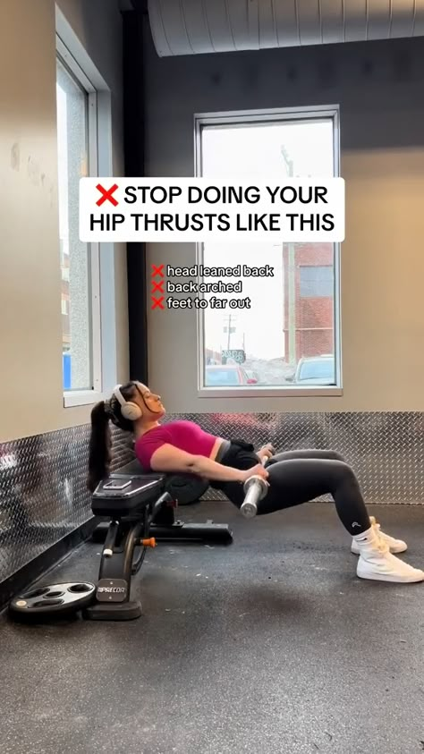 @Slimwithluna  demystifies the hip thrust, sharing key tips to perfect your form and maximize results. Whether you're a beginner or looking to refine your technique, this guide is invaluable for anyone wanting to enhance their glute training. #hipthrustsetup #hipthrust #hipthrusttutorial #hipthrustform #hipthrustformtips #howtohipthrust #barbellhipthrusts #hipthrusts #formtipsforbeginners Hip Thrust Workout, Glute Training, Glute Workout Gym, Plie Squats, Workout Gym Routine, Gym Workout Plan For Women, Glute Workouts, Hip Thrusts, Leg And Glute Workout