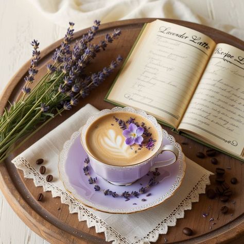 Lavender Latte Recipe: Crafting the Perfect Floral Coffee Delight Lavender Coffee Recipes, Lavender Iced Coffee, Lavender Latte Recipe, Mocha Recipes, Lavender Coffee, Coffee Smoothie Recipes, Lavender Latte, Specialty Coffee Drinks, Culinary Lavender