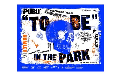 Shakespeare in the Park 2023 Shakespeare In The Park, Summer Traditions, Paula Scher, Public Theater, Cross Hatching, Writing Assignments, Theatre Poster, Blue Poster, Graphic Design Posters