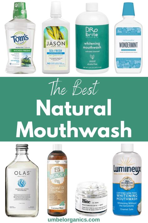 Fight bad breath with an all-natural mouthwash that won’t dry out your mouth. Regular mouthwash contains harmful chemicals and additives that aren’t good for your oral health. Switch to a natural mouthwash for fresher breath and a beautiful smile! Umbelorganics.com #nontoxichome #naturalhome Homemade Mouthwash, Toxic Free Living, Natural Mouthwash, Oral Care Routine, Natural Branding, Oral Health Care, Tooth Decay, Natural Home, Mouthwash