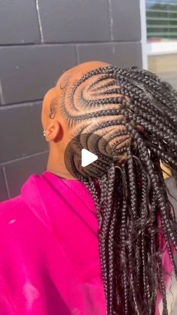 Jax, FL 🌴 Versatile Hairstylist✨ on Instagram: "Braided Mohawk will be added to the site soon☺️ .  . . If you’re watching follow @touchedbynaee_  for more!💕 . . . #jaxhairstylist #jacksonvillehairstylist #jacksonvilleknotlessbraids #jaxbraider #knotlessbraids #explorepage #atlbraider #duvalhairstylist #houstonhairstylist #orlandohairstylist #tallahassehairstylist #frontalwiginstall #jaxknotlessbraider #floridahairstylist #hairinspiration #jaxstitchbraids #jaxmua #jaxnails #touchedbynaee_ #bohoknotlessbraids #bohoknotless #904hair #frontalinstall #lacefrontalwig #jaxwiginstalls #jacksonvillewigs #duvalwiginstalls #explorepage✨" Rare Braids Hairstyles, Braided Mohawk Styles For Black Women, Mohock Hairstyle, Mohawk Knotless Braids For Black Women, Mohawk Cornrows For Black Women, Mohawk Braid Styles For Black Women, Ideas For Braids Hairstyles, Mowhak Hairstyle Female Braids, Braided Mohawk Black Hair Boho