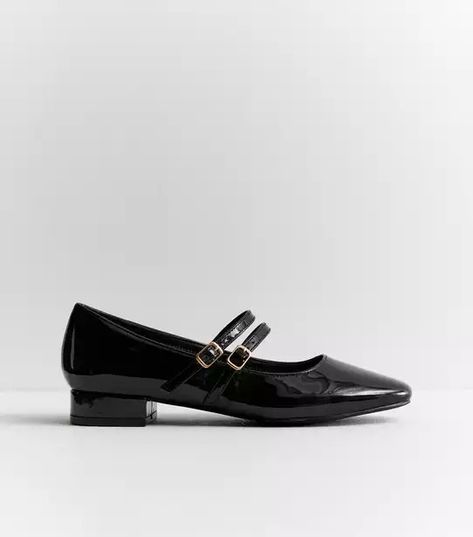 Flat Shoes For Women | Black, White & Navy Flat Shoes | New Look Classic Black Flat Oxfords, Classic Black Flat Heel Oxfords, Black Leather Flat Mary Janes, Black Synthetic Flat Mary Janes, Shoes For Women Black, Black Patent Leather Round-toe Flats, Flat Shoes For Women, Navy Flats, Soft Classic