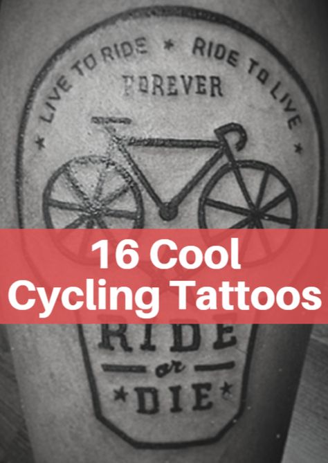 Cycling Tattoo Ideas, Bicycle Tattoos For Men, Cycling Tattoos For Men, Bicycle Tattoo For Women, Bike Tattoo Design, Cyclist Tattoo, Bicycle Tattoo Ideas, Cycling Tattoo Bicycles, Bike Tattoo Ideas