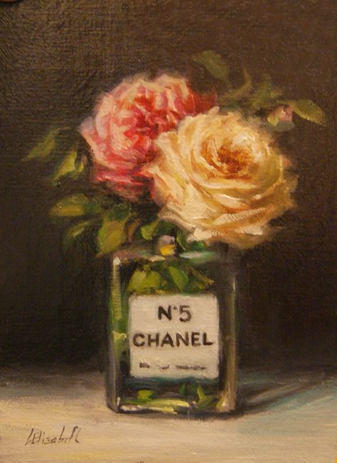 Victorian Style Decor, Ahri Wallpaper, Shabby Chic French Country, Painting Teacher, Pink Painting, Chanel No 5, Floral Oil Paintings, Tableau Art, Still Life Art