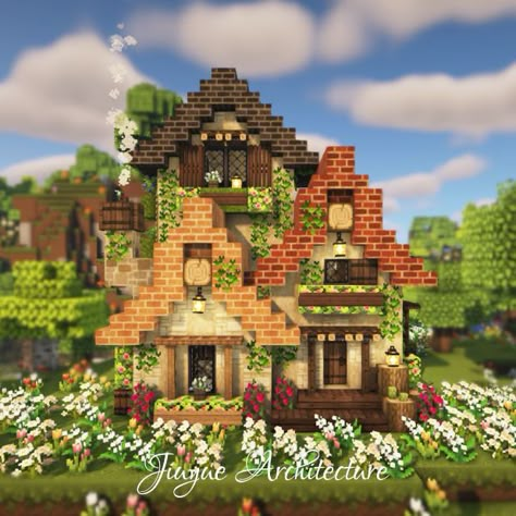 I use three different color bricks and stripped birch wood to make my fairycore mushroom house. It's not so huge, but aesthetic and functional. Hope you enjoy building with my tutorial :) #minecraftcottage #minecraftcrafts #minecraftcottagecore #minecraftaesthetic #minecraftcute #minecraftbuildingideas #minecraftfairycore #minecrafttutorial #minecraftbuilds Fairy Village Minecraft House, Pink Cottagecore House Minecraft, Aesthetic Birch House Minecraft, Birch Wood House Ideas Minecraft, Minecraft Adoption Center, Birch Wood Minecraft House, Birch House Minecraft Aesthetic, Fairy Mc House, Minecraft House Fairycore