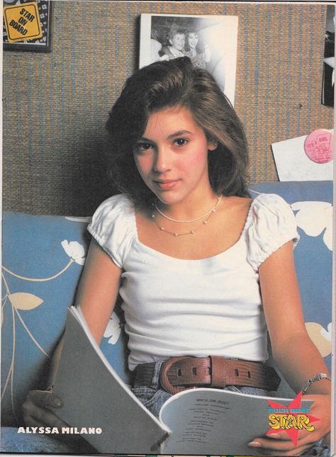 Alyssa in Tiger Beat Star, May 1988 Alyssa Milano Young, Alisa Milano, Allysa Milano, Alyssa Milano Charmed, Linda Evans, Tiger Beat, Shannen Doherty, Alyssa Milano, Christy Turlington