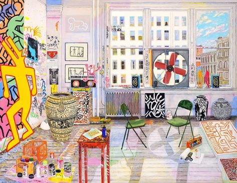 Glimpse the Studios of Art Historical Greats in Vibrant Paintings by Damian Elwes — Colossal Damian Elwes, Nyc Studio, Creative Workspace, Modern Crafts, Painting Studio, Art Archive, British Artist, Mixed Media Canvas, Magazine Art