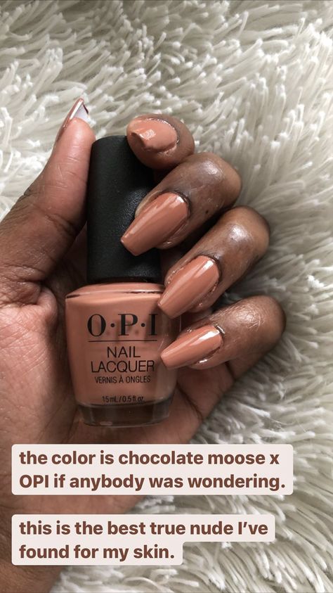 Opi Chocolate Moose, Chocolate Moose Opi Nail Polish, Opi Coffee Nail Polish, Opi Brown Nail Polish, Opi Polish Colors, Opi Millennium Mocha, Brown Nail Polish, Opi Polish, Boho Nails