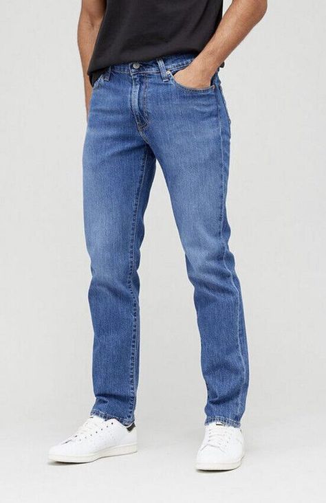 Men’s Levi 511 Slim Fit Jeans Blue Size 30/30 #E6 Levis 511 Men Outfits, Regular Fit Jeans Men Outfit, Slim Jeans Men, Blue Jeans Outfit Men, Cowboy Denim, Denim Outfit Men, Conscious Man, Jeans Outfit Men, Jean Smart